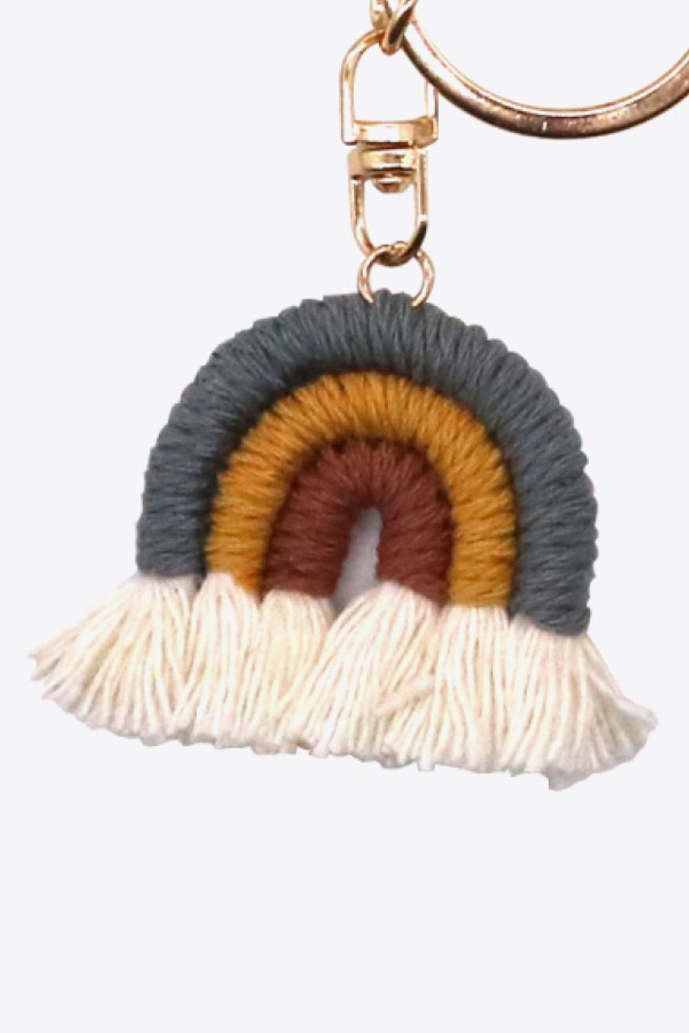 Rainbow Fringe Keychain