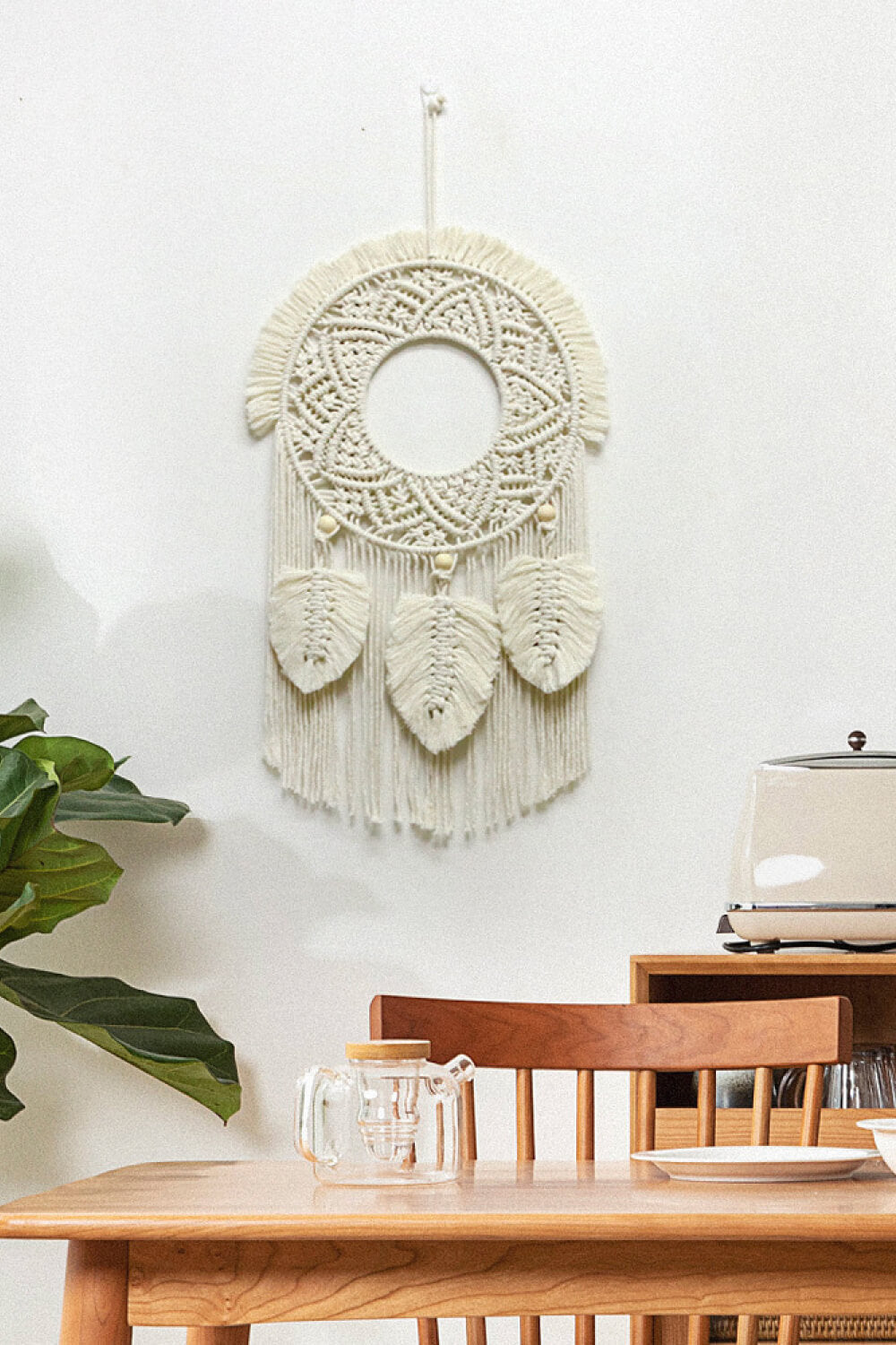 Hand-Woven Fringe Wall Hanging