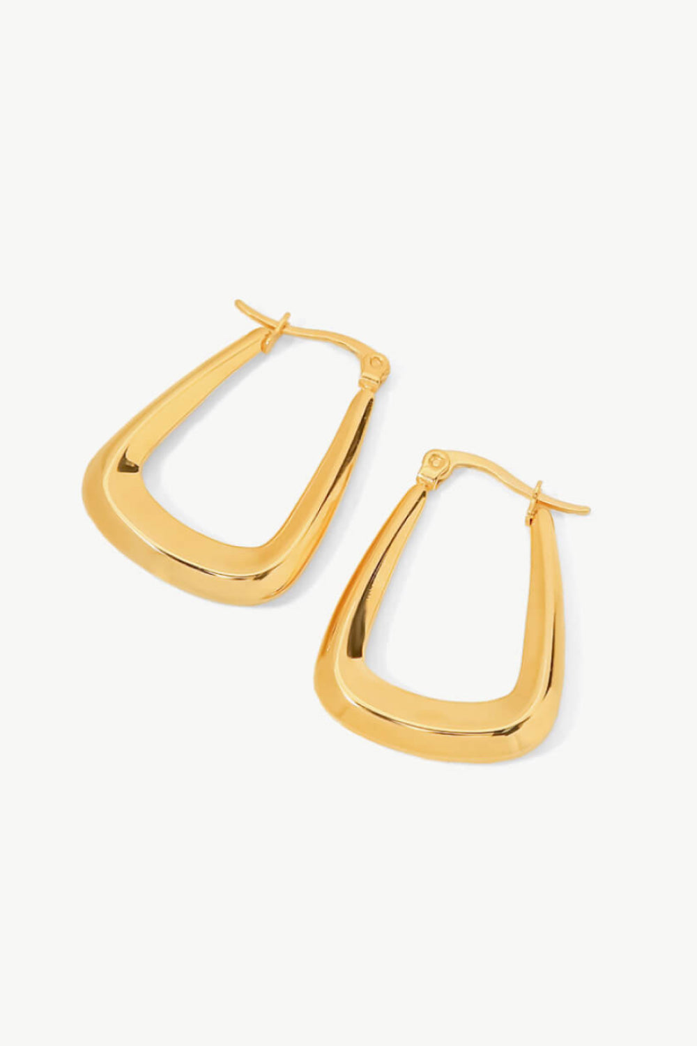 18K Gold-Plated Geometric Earrings, Women's Gold Jewelry