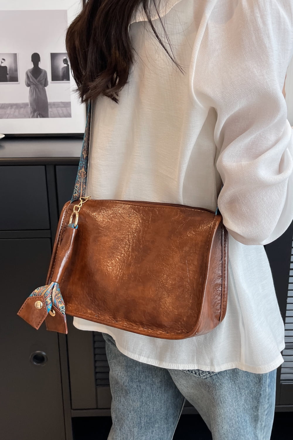 PU Leather Shoulder Bag