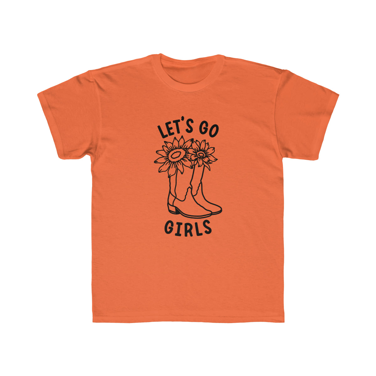 Let's Go Girls Shirt, Girl's Regular Fit Tee Sizes YXS-YXL