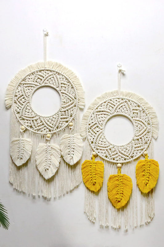 Hand-Woven Fringe Wall Hanging