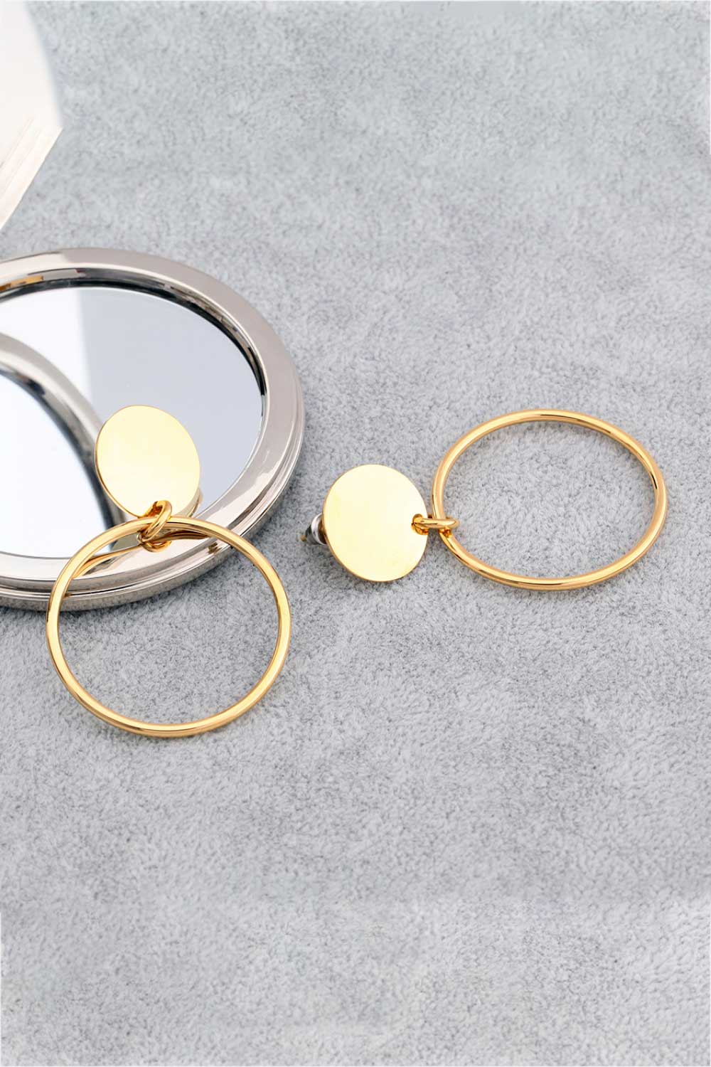 Women's Gold-Plated Stainless Steel Drop Earrings