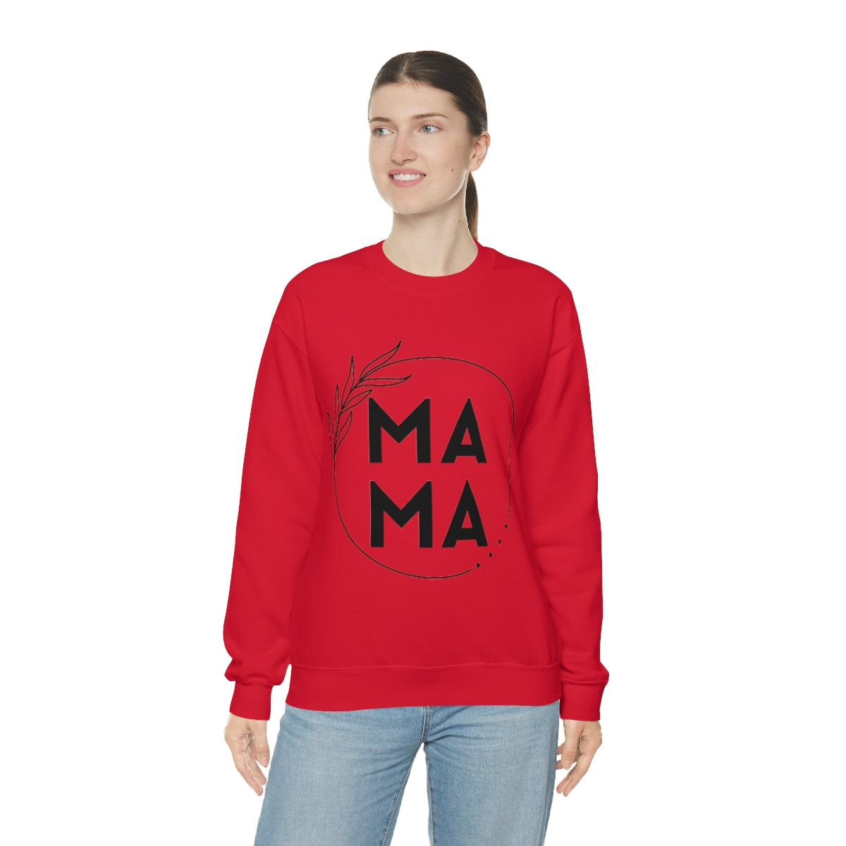 Mama Crewneck, Heavy Blend, Women's Sweatshirt