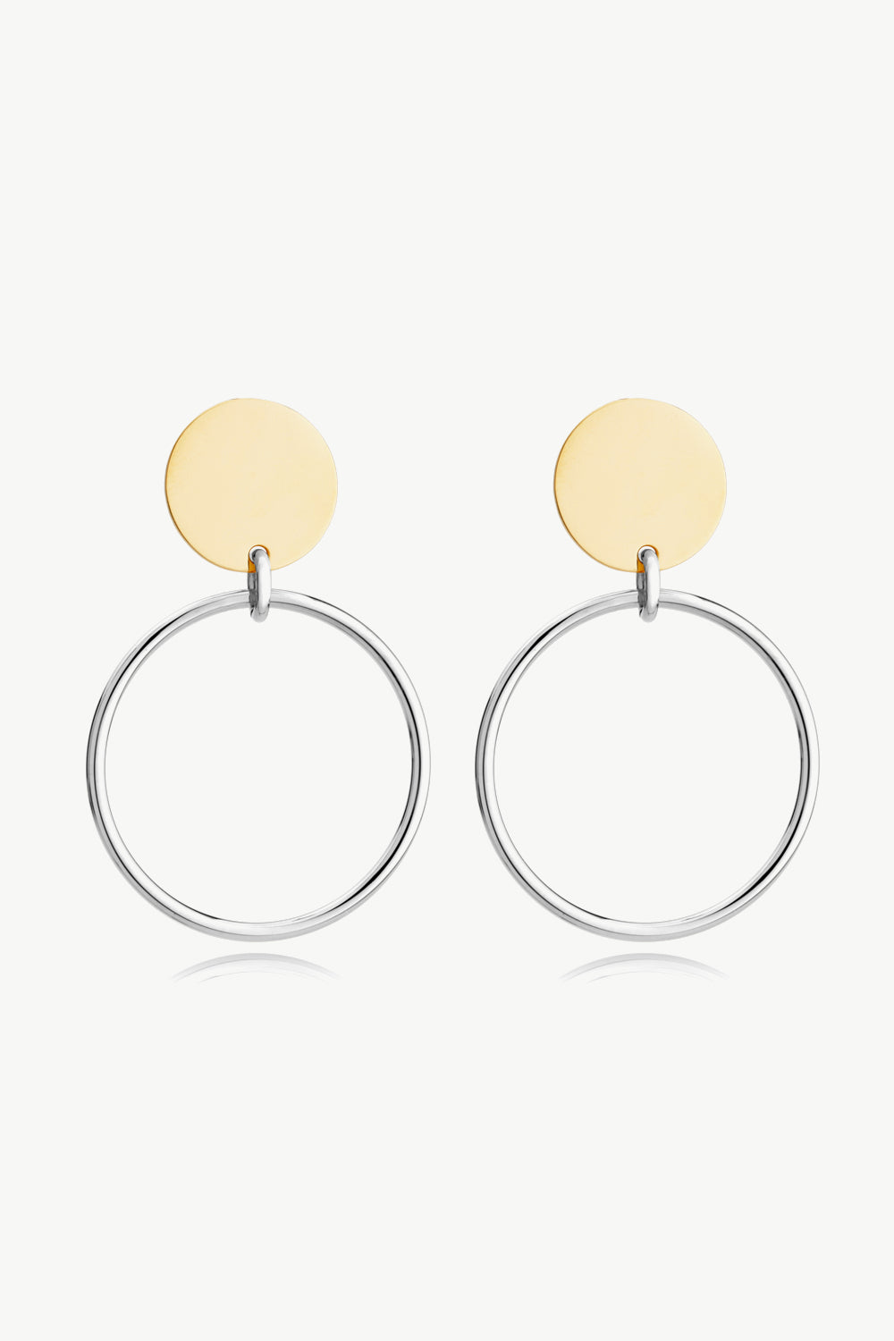 Women's Gold-Plated Stainless Steel Drop Earrings