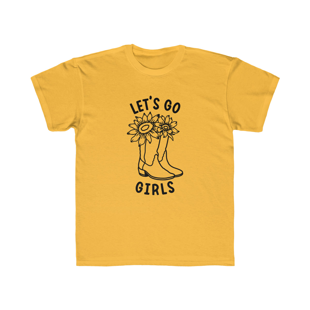 Let's Go Girls Shirt, Girl's Regular Fit Tee Sizes YXS-YXL