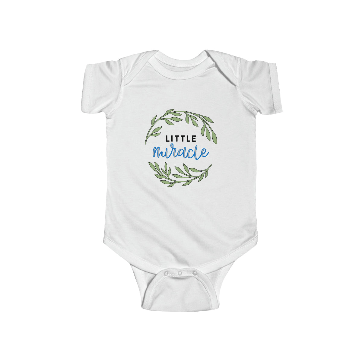 Little Miracle Baby Onesie, Infant Fine Jersey Bodysuit Sizes Newborn - 24 months