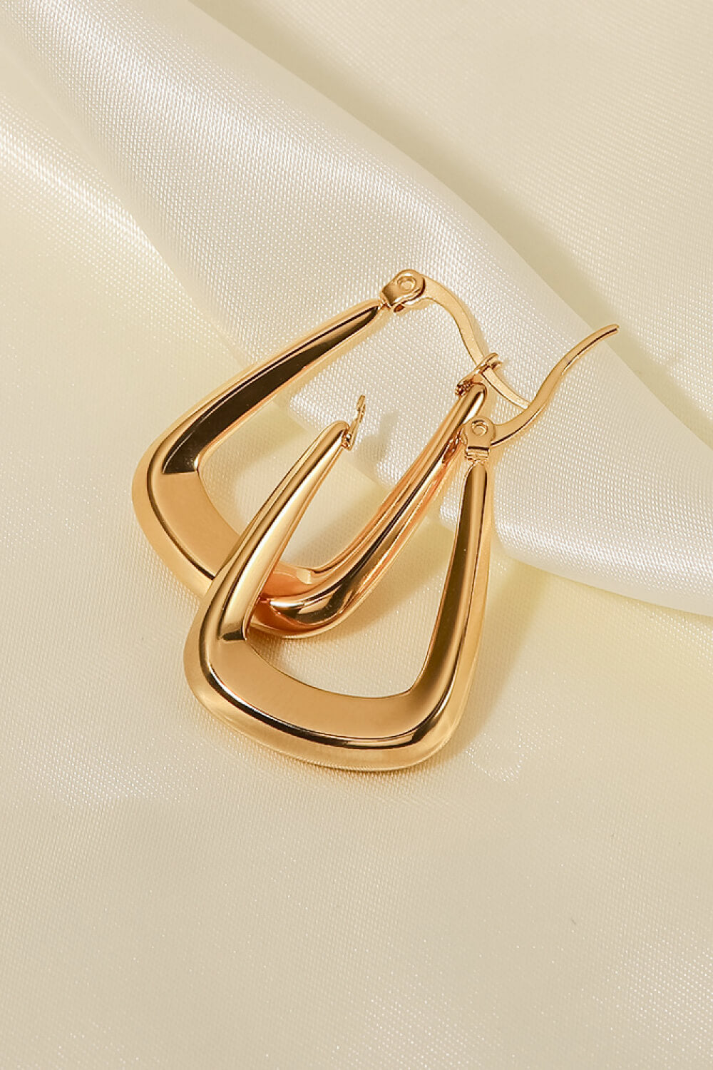 18K Gold-Plated Geometric Earrings, Women's Gold Jewelry