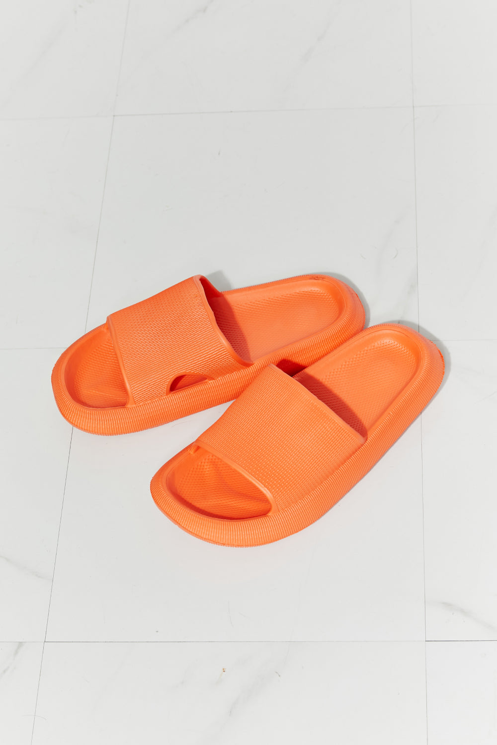 MMShoes Arms Around Me Open Toe Slide in Orange