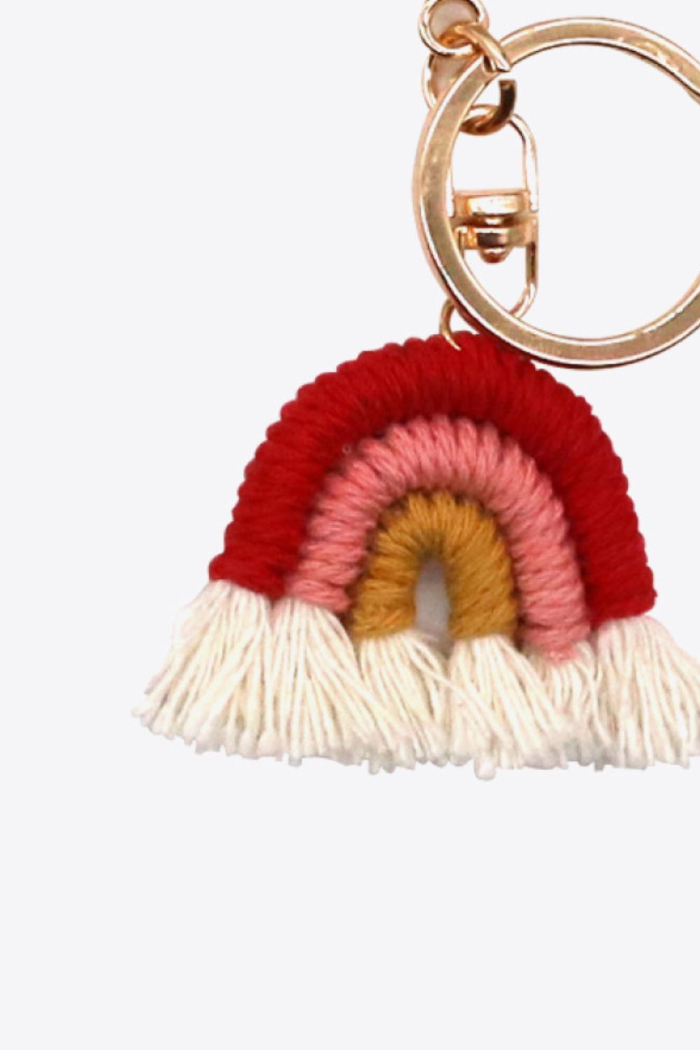 Rainbow Fringe Keychain