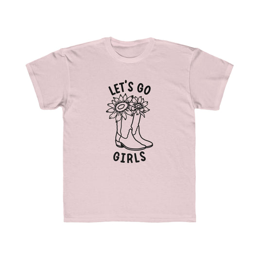 Let's Go Girls Shirt, Girl's Regular Fit Tee Sizes YXS-YXL