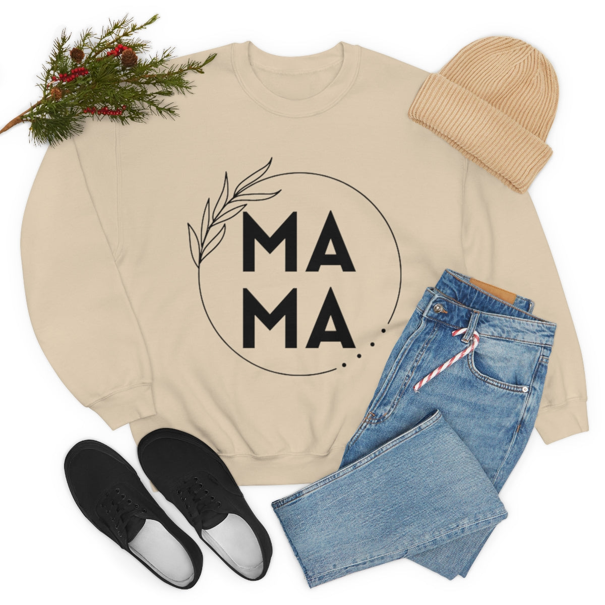 Mama Crewneck, Heavy Blend, Women's Sweatshirt