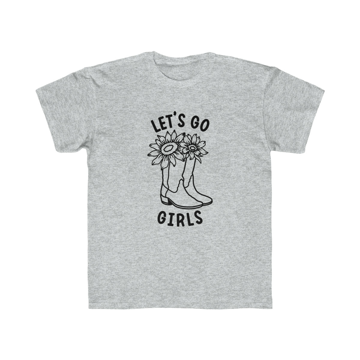 Let's Go Girls Shirt, Girl's Regular Fit Tee Sizes YXS-YXL