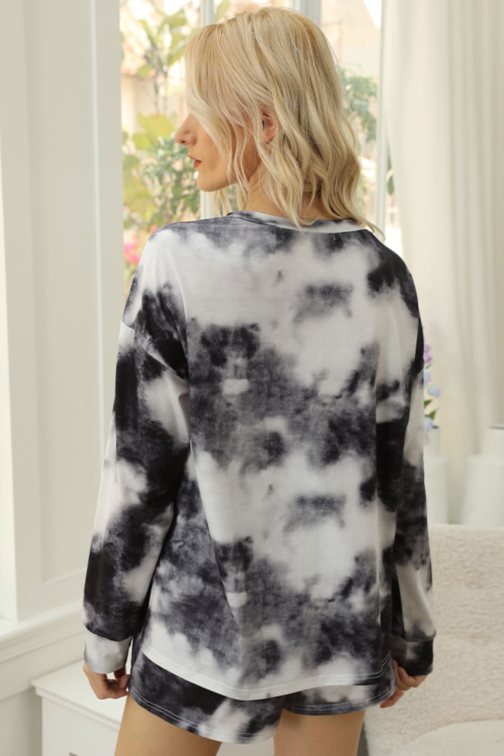 Tie-Dye Round Neck Lounge Set