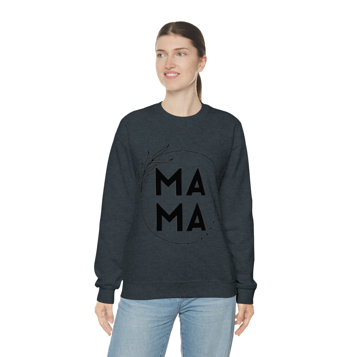 Mama Crewneck, Heavy Blend, Women's Sweatshirt