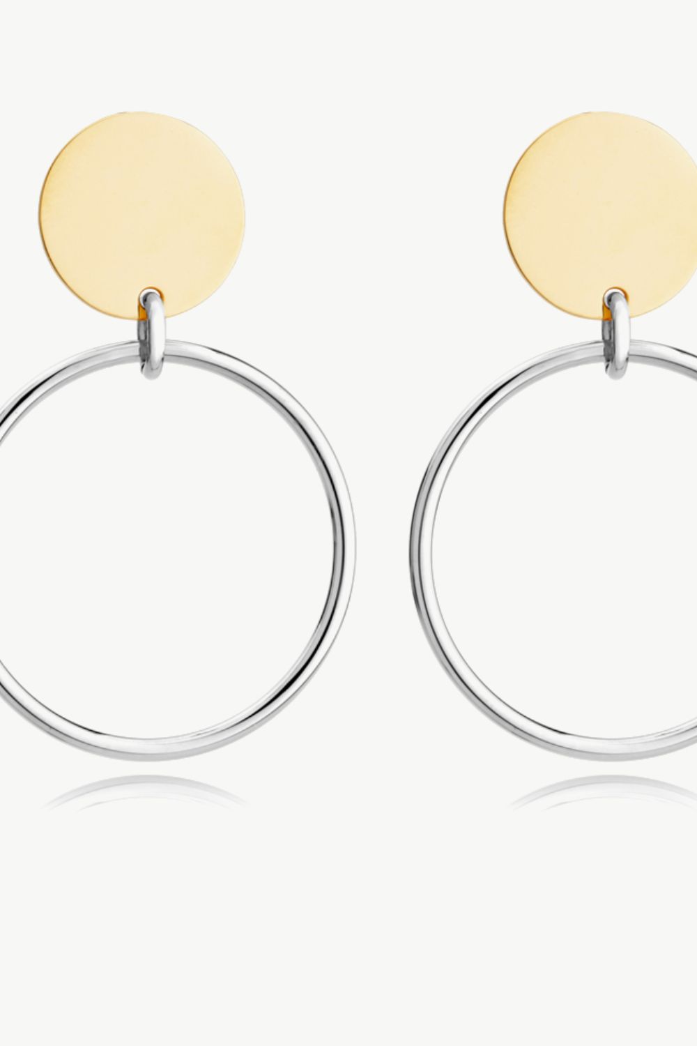 Women's Gold-Plated Stainless Steel Drop Earrings