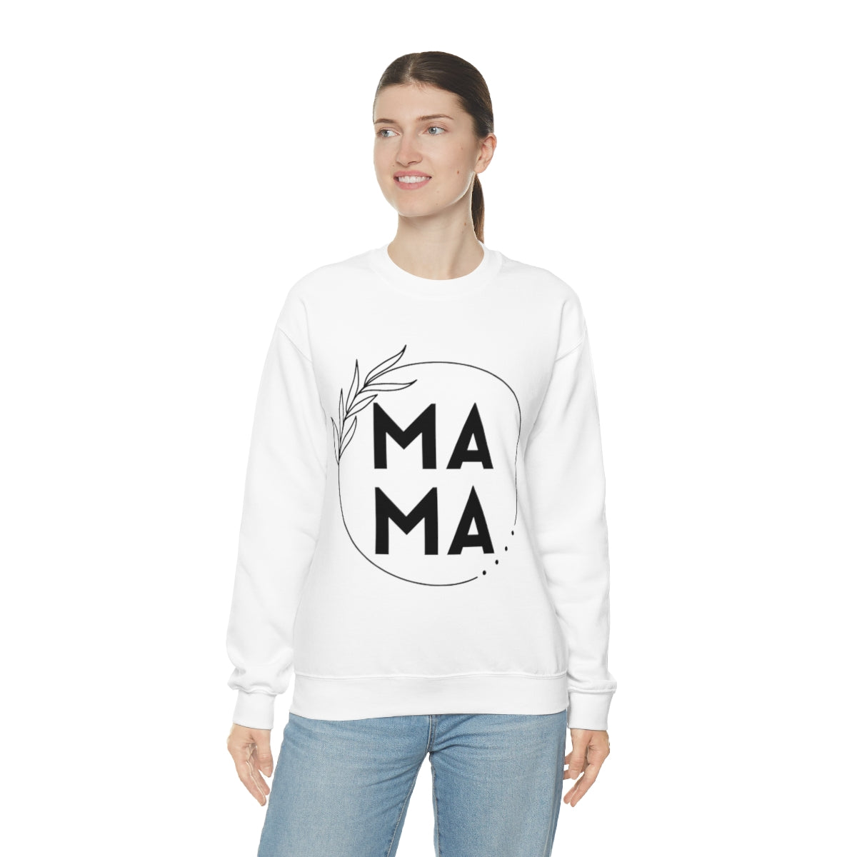 Mama Crewneck, Heavy Blend, Women's Sweatshirt