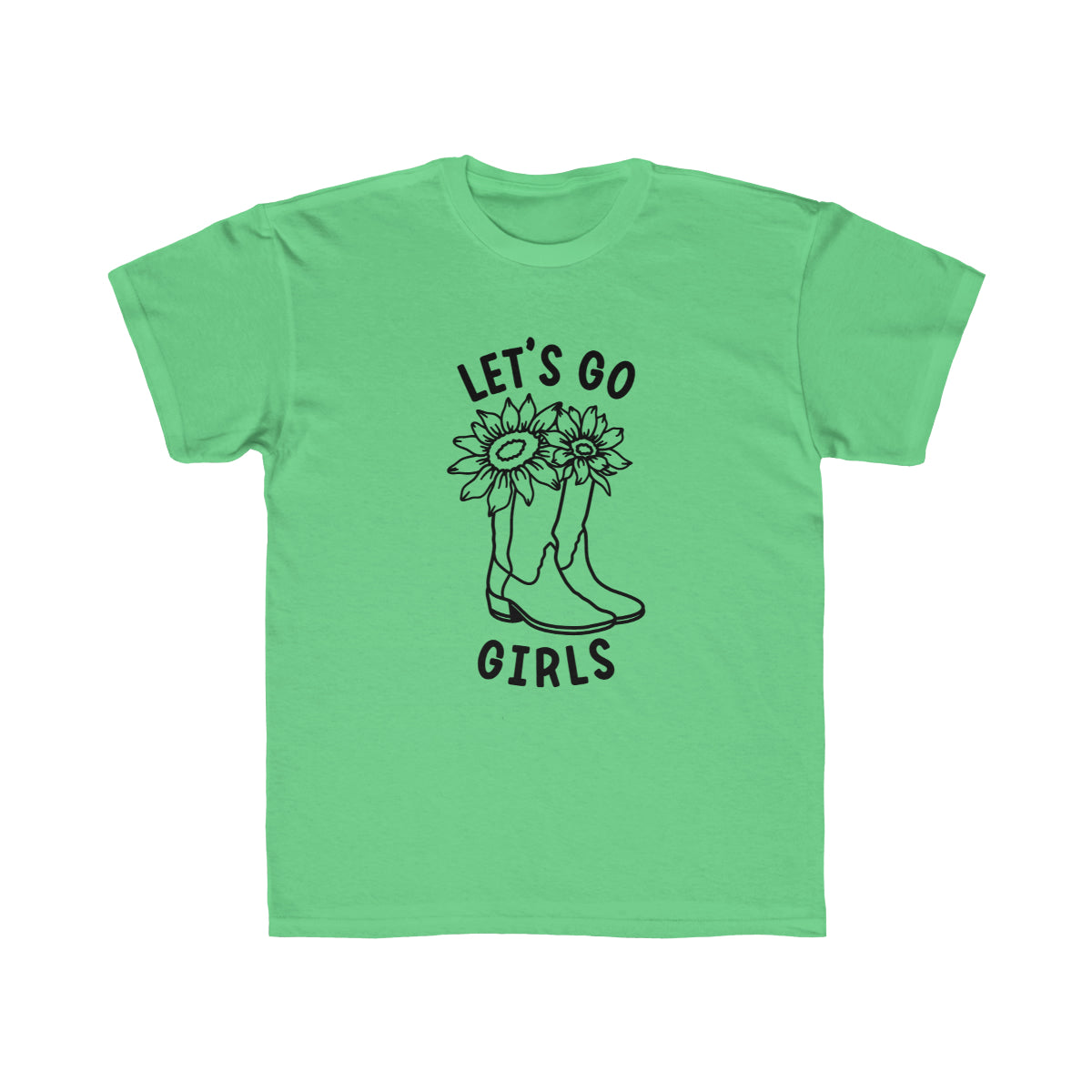 Let's Go Girls Shirt, Girl's Regular Fit Tee Sizes YXS-YXL